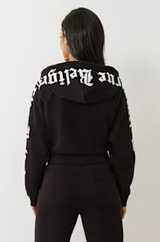 CRYSTAL RELAXED ZIP HOODIE, image 6