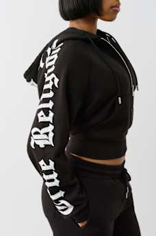 CRYSTAL RELAXED ZIP HOODIE, image 8