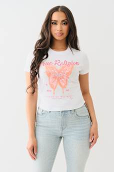 CRYSTAL BUTTERFLY BABY TEE, image 2