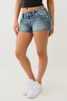 JOEY BIG T WINGED HORSESHOE FRAYED SHORT, image 4