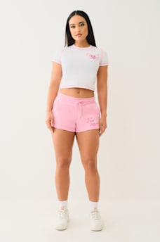 CRYSTAL WING SWEAT SHORT, image 5