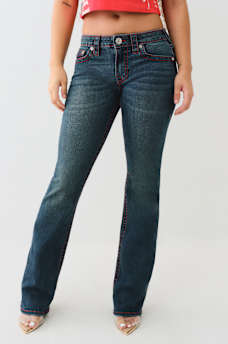 BECCA MID RISE BIG T BOOTCUT JEAN, image 3