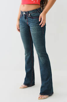 BECCA MID RISE BIG T BOOTCUT JEAN, image 4