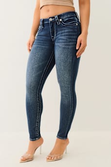 JENNIE INDGIO TERRY MID RISE CURVY SKINNY JEAN, image 3