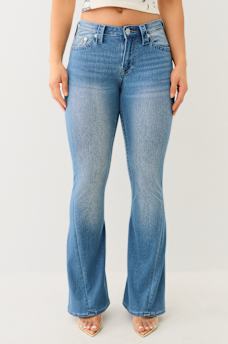 JOEY INDIGO TERRY MID RISE FLARE JEAN, image 2