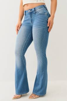 JOEY INDIGO TERRY MID RISE FLARE JEAN, image 3