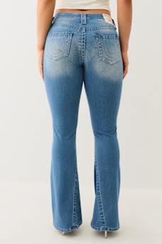 JOEY INDIGO TERRY MID RISE FLARE JEAN, image 4