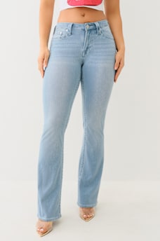BECCA INDIGO TERRY MID RISE BOOTCUT JEAN, image 2