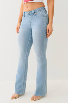 BECCA INDIGO TERRY MID RISE BOOTCUT JEAN, image 3