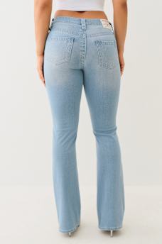 BECCA INDIGO TERRY MID RISE BOOTCUT JEAN, image 4