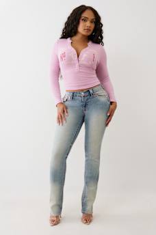 BILLIE MID RISE  BIG T STRAIGHT JEAN, image 3