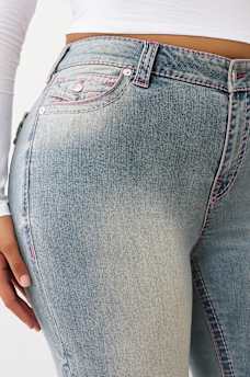 PLUS BILLIE MID RISE BIG T STRAIGHT JEAN, image 6