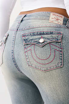PLUS BILLIE MID RISE BIG T STRAIGHT JEAN, image 1