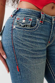 BECCA MID RISE SUPER T BOOTCUT JEAN, image 6