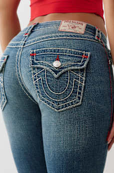 BECCA MID RISE SUPER T BOOTCUT JEAN, image 1