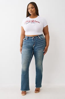 PLUS BECCA MID RISE SUPER T BOOTCUT JEAN, image 3