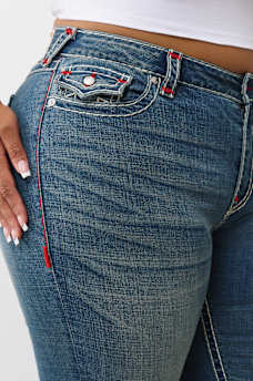 PLUS BECCA MID RISE SUPER T BOOTCUT JEAN, image 6