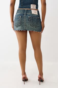SADIE DENIM MINI SKIRT, image 4