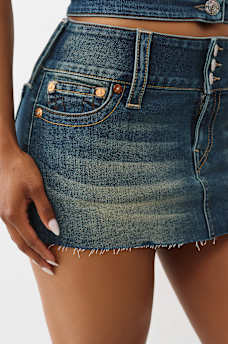 SADIE DENIM MINI SKIRT, image 5