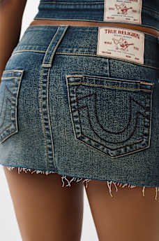 SADIE DENIM MINI SKIRT, image 6