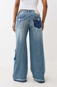 JESSIE BIG T RIP REPAIR SUPER BAGGY JEAN, image 4