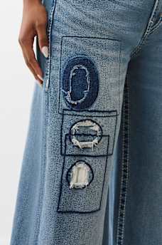 JESSIE BIG T RIP REPAIR SUPER BAGGY JEAN, image 5