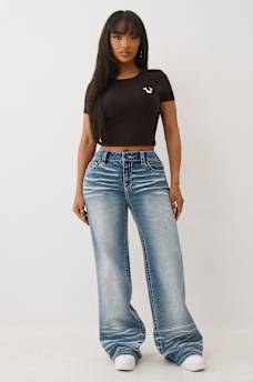 BOBBI MID RISE BIG T BAGGY JEAN, image 2