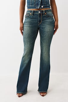 BECCA MID RISE BIG T  BOOTCUT JEAN, image 2