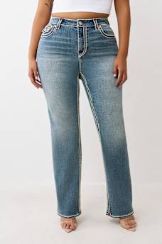 PLUS BILLIE ROPE STITCH STRAIGHT JEAN, image 2