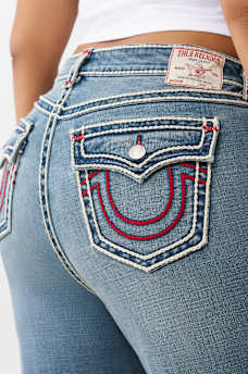 PLUS BILLIE ROPE STITCH STRAIGHT JEAN, image 1