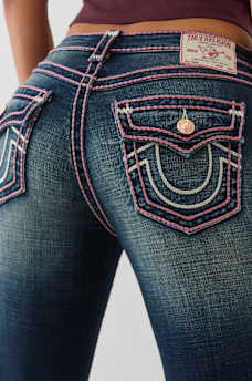 BECCA ROPE STITCH BOOTCUT JEAN, image 1