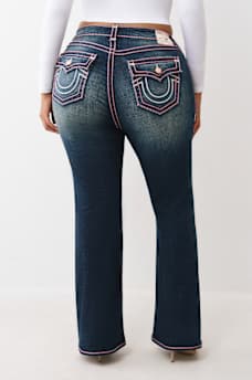 PLUS BECCA ROPE STITCH FLAP BOOTCUT JEAN, image 5