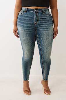 PLUS JENNIE MID RISE SUPER T CURVY SKINNY JEAN, image 2