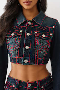 CROP MINI BIG T JACKET, image 5