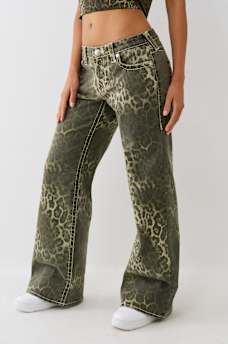 BOBBI LOW RISE CAMO BIG T BAGGY JEAN, image 3