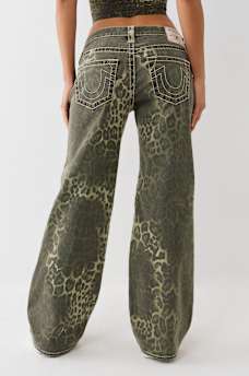 BOBBI LOW RISE CAMO BIG T BAGGY JEAN, image 4