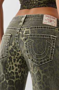 BOBBI LOW RISE CAMO BIG T BAGGY JEAN, image 5