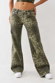 BOBBI LOW RISE CAMO BIG T BAGGY JEAN, image 1