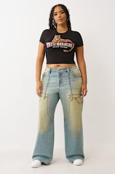 PLUS BOBBI CARPETNER BIG T BAGGY JEAN, image 2