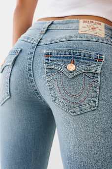 BECCA MID RISE BIG T BOOTCUT JEAN, image 3