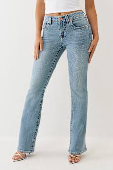 BECCA MID RISE BIG T BOOTCUT JEAN, image 4