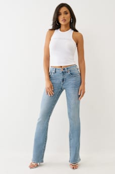 BECCA MID RISE BIG T BOOTCUT JEAN, image 5