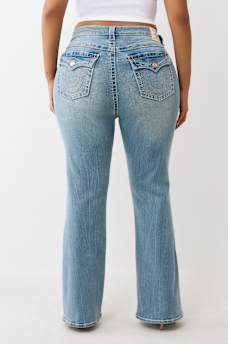 PLUS BECCA MID RISE BIG T BOOTCUT JEAN, image 4