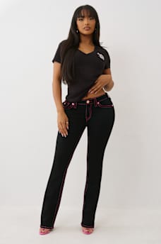 BILLIE MID RISE LUREX BIG T STRAIGHT JEAN, image 3