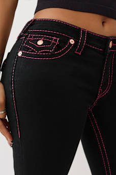  BILLIE MID RISE LUREX BIG T STRAIGHT JEAN, image 6