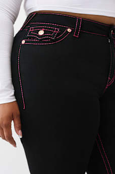 JEAN DROIT MI-TAILLE LUREX BILLIE BIG&nbsp;T TAILLE PLUS
