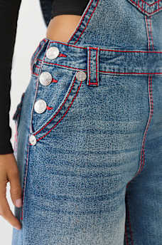 DENIM BAGGY BIG T OVERALL, image 6