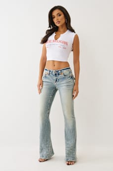 JOEY LOW RISE SUPER T FLARE JEAN, image 5