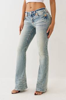 JOEY LOW RISE SUPER T FLARE JEAN, image 6