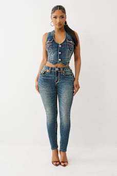JENNIE SUPER T MID RISE CURVY SKINNY JEAN, image 6